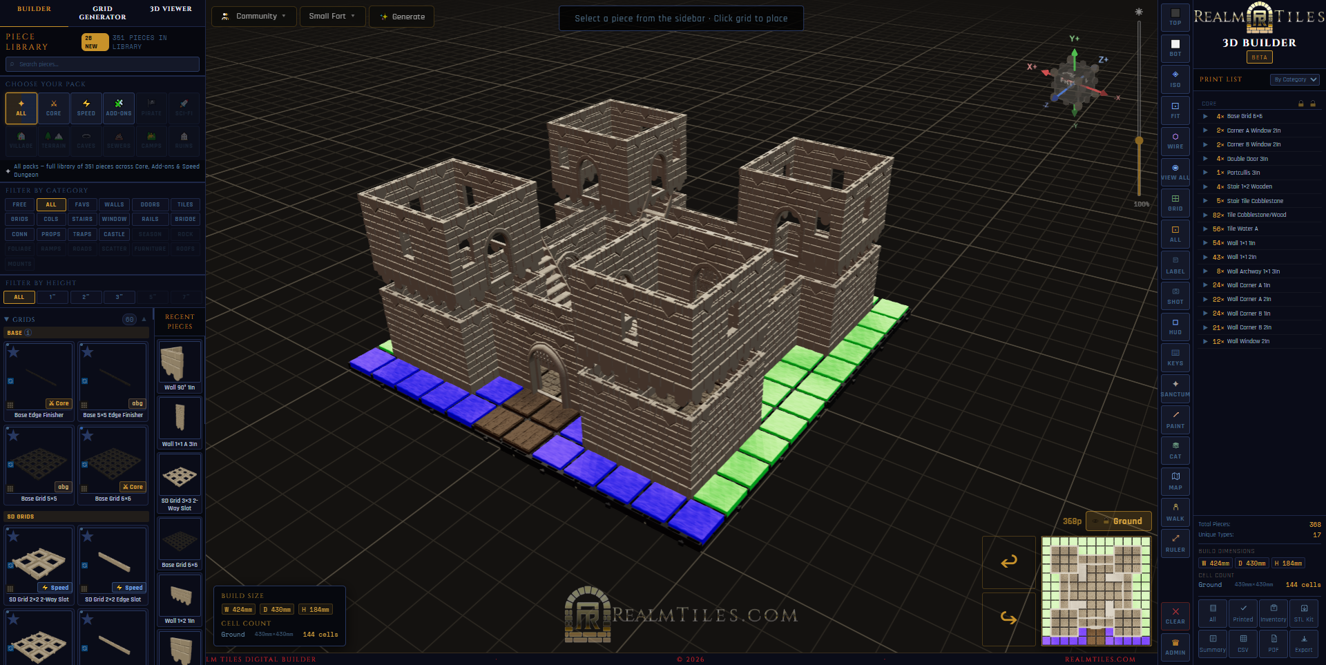 3D Build Planner